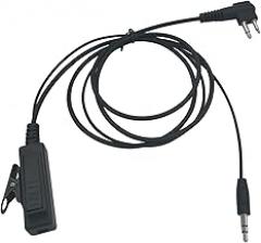 Walkie Talkie Earpiece Ptt Adapter to 3.5mm Male Compatible with Motorola 2pin Walkie Talkies,for General Aviation Electronics Earmuffs Headphones