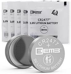EEMB 5 Pack CR2477 Battery 3V Lithium Battery Button Coin Cell Batteries 2477 Batteries DL2477, ECR2477 for Ecobee smart sensor，Electronic Candle, Light, Remote Control, Key Fob, Alarm, Contact Sensor