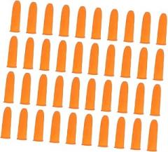 100Pcs Thickened Skid Finger Protectors Portable Latex Covers for Gardening Crafts Jewelry Handling and Electronic Repair Elastic Design for Use