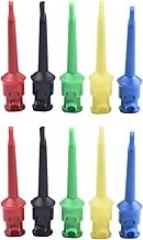 Hook Clips 59mm for Mini Grabber PA Connector, 10pcs Electrical Testing Accessories with Copper Hooks, Red Black Probes for DIY Electronics Projects（5 Colors x 2）