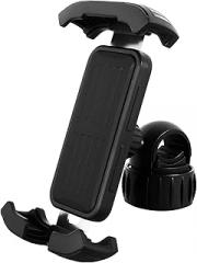 Motorcycle Phone Mount 360° Rotation Bike Phone Holder Ultra-Stable Handlebar Phone Mount Shockproof Silicone Protection Motorcycle Phone Holder for 4.5 to 7inch Phones Bike Motorcycle(Black)