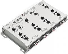 Recoil CRX-PRO 5-Way Electronic Crossover for Car Audio Pro Level Signal Processor Equalizer w/Subsonic Filter, 4 Channel Output + Pass Thru, Bass Boost, 12V Active Crossover Network