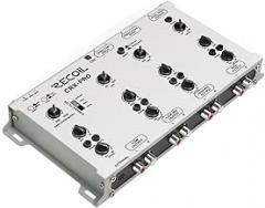 Recoil CRX-PRO 5-Way Electronic Crossover for Car Audio Pro Level Signal Processor Equalizer w/Subsonic Filter, 4 Channel Output + Pass Thru, Bass Boost, 12V Active Crossover Network