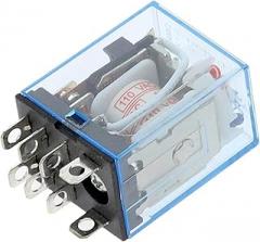 50pcs General Purpose LY2NJ HH62P Electronic Micro Electromagnetic Relay LED Lamp 10A 8 Pins Coil DPDT DC12V 24V AC110V 220V(AC 380V)