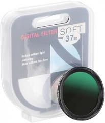 PATIKIL 37mm Mist Filter, Dreamy Soft Diffusion Filter Fog Effect Camera Lens Filter Slim Optical Glass with Lens Cap for Video Vlog Portrait Photography, Black