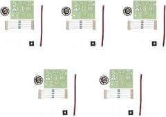 5Pieces NE555 Oscillator Buzzer Electronic DIY Tone Generator Kit 8R 0.25W Speaker, Light Green