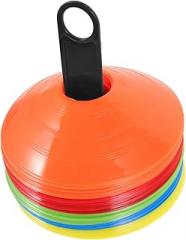 1set Multi-Function Soccer Cones Football Training Discs Colors Carry Bag for Agility Drills and Sports Activities