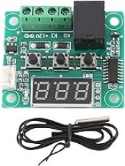 W1209 Digital Temperature Thermostat Control Switch Sensor Module - 12V DC Electronic Unit with 0.1 Celsius Accuracy and -50 to 110 Celsius Range - Includes Sensor