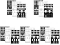 15sheets Led Light Blocking Stickers of Blackout Stickers for Routers Tvs and Electronics Made for Light Coverage