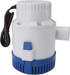 Submersible Bilge Pump, Quiet Electronic Automatic Bilge Pump 3000GPH Versatile for Ponds (24V)