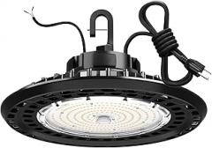 YXL 150W Super Bright UFO LED Lights (5000K), 0-10V Dimmable, 100-277V for Shop, Barn Warehouse (1 Pack)