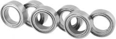 Pissente 10Pcs Ball Bearings, 5x8x2.5mm Stainless Steel Bearings with High Temperature Resistance, for Machine Tool Electronic Equipment Pump Industry