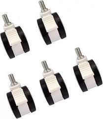 Superior White 3 inch Medical castors Wheels with Brake for Hospital cart Electronic Devices