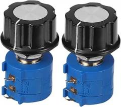 1set Potentiometer Knobs Precision Trimmer Resistor Accessory for Accurate Control and Easy Installation for Projects and Electronics