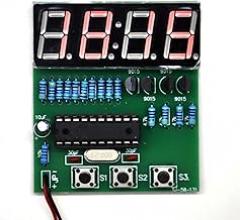 Gikfun C51 4 Bits Digital LED Electronic Soldering Clock Kits Electronic Practice Learning Board DIY Kit for Arduino EK1939