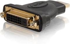 C2G 40745 Velocity DVI-D Female to HDMI Male Inline Adapter, Black