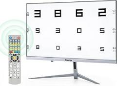Huanyu Frame-Less Full Screen Visual Acuity Chart Digital with Remote 21.5inch LED Electronic Optical Eye Charts with 44+ Visuals Targets and 5 Display Methods
