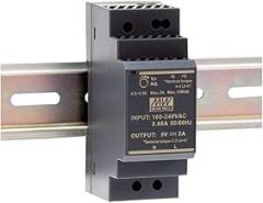 MEAN WELL HDR-30-5 Ultra Slim Step Shape 2SU DIN Rail Power Supply, 5 Volt, 3 Amp, 15 Watt