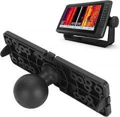 EBTOOLS Fish Finder Mount Plate, Universal Fish Finder Bracket with 1.5 Inch C Size Ball, Marine Electronic Fish Finder Mount for for Lowrance