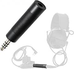Military to Civilian Headset Adapter,U-174 Military-to-Civilian PTT Adapter Cable,Turn Military/NATO Version Ptt/Tactical Headset to Compatible with Civilian Ptt Adapter or Airsoft Headsets