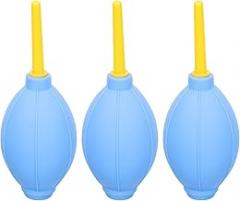 BESPORTBLE 3pcs Camera Lens Air Blower with Flexible Natural Rubber Bulb and Extended Nozzle for Precise Dust Cleaning Electronics Keyboards and Sensitive Digital Devices Portable and