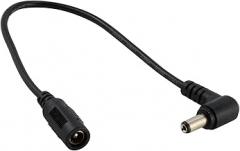 JacobsParts DC Power Right Angle Power Adapter 10-Inch Extension Cable 5.5mm/2.1mm Barrel LED Strip Light, CCTV Security Camera, DVR, HDD Dock Other Electronics