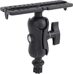 Fish Finder Mount Base, Universal 360 Rotation Ball Mount Fish Finder Bracket Marine Electronic Holder for ABS Marine Kayak Pontoon Canoe Helix