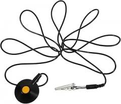 2pcs -Static Ground Cable with Clip ESD Wire for Electronic Repair Pu and PVC Material Static Dissipation for Grounding Equipment