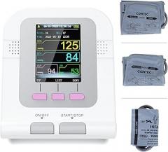 CONTEC Fully Automatic Blood Pressure Monitor Upper Arm Cuff 3 Mode 3 Cuffs Electronic Sphygmomanometer 300 Sets Memory
