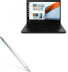 BoxWave Stylus Pen Compatible with Lenovo ThinkPad T490 with Touchscreen (14 in) - AccuPoint Active Stylus, Electronic Stylus with Ultra Fine Tip - Metallic Silver