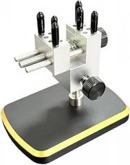 Mini Bench Vise - 30mm Jaw Opening, Aluminum Alloy & Steel, Adjustable Angle for DIY, Model Making, Jewelry, Electronics Repair