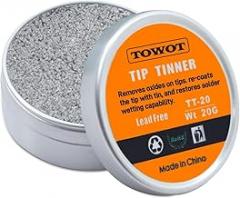 TOWOT Tip Tinner For Electronics Soldering, Iron Tip and Re-Tinning Solution, Removes Oxidation, 20g