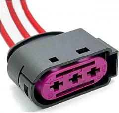 1 Pc 3 Pin Car Plug Wire Harness Electronic Waterproof Connector 1J0937773(1 Pc)