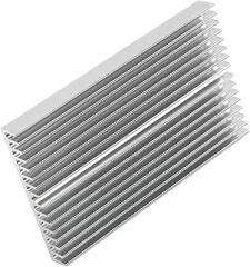 BESPORTBLE Aluminum Alloy Heat Sink Cooling Block for Ic Chip PCB Radiator 100x60x10mm Silver for Electronics Thermal Management