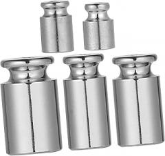 Garneck 1Set Calibration Weight Set Steel Chromium Plating Weights for Digital Scale Balancing Includes and Accurate Calibration for Electronic Scales