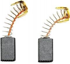 2pcs 6.5mm x 11mm x 17mm Carbon Motor Brush - For Electric Hammer Angle Grinder - With Spring Coil Copper Wire Electrical Spare Part Brushes Set Replacement Electronic Power Drill Rotary Tool