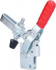 Quick Toggle Clamp Fixture Vertical Welding Clamping Device Heavy Duty Iron Construction for Woodworking Metalworking and Electronics Assembly