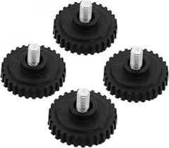 Healifty 4pcs Electronic Scale Base Rubber Foot Replacement Accessory for Kitchen Digital Scale Precision Bumpers Easy Install Without Tools