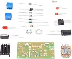 Adjustable LM317 Power Supply Kit Convenient Operation Output Protection Ki... for DIY Electronic Enthusiasts ABS Material
