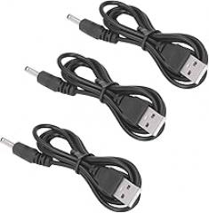 Pssopp USB to DC Power Cables, Double PVC Insulation, 1 Meter Length with 2A Current for Mini Fans Routers and Electronic Devices