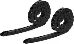 2Pcs Nylon Wire Chain, Drag Cable Flexible Towline Carrier, Lightweight and Drag Chain with 10x15mm Inner Diameter, for CNC Machine Tools, Printers, Electronic