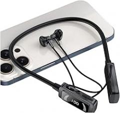 LED BIIuetuoth Earphones BIIuetuoth 5.3 Magniticic Neckband Headphones HiFi Sound Sports Earbuds Headsets with Mic TF Card New 2026 High for Reliable Electronic Component