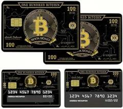 Bitcoin Credit Card Sticker Set – Waterproof Chip-Compatible Vinyl Skins for Debit Cards, Crypto Wallets, Car & Laptop Deco(8pieceset)