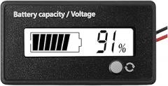 Dc 12v 24v 36v 48v 72v Battreriy Trackier Metier with Alarrm Battreriy Capacity Indicator Monltor Voltage Trackier Metier and-Thitium Ion Indicator New 2026 High for Reliable Electronic Component