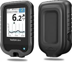 Silicone Case for Freestyle Libre 3 2 / Libre Reader, Lightweight Shockproof Anti Slip Protective Cover Soft Gel Skin with Raised Bezel (Black)