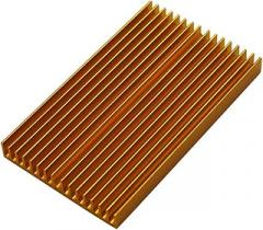 Aluminum Alloy Heat Sink for PCB IC Chip High Efficiency Cooling Block 100x60x10mm Suitable for Electronics and LED Modules Random Color