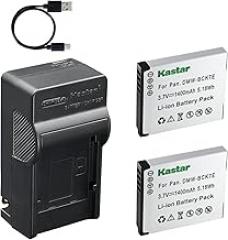 Kastar 2-Pack Battery and AC & USB-C Charger, Compatible with Panasonic DMW-BCK7 DMW-BCK7E DMW-BCK7PP NCA-YN101 and Lumix DMC-FH2 FH5 FH6 FH7 FH8 FS16 FS22 FS45 FX77 FX80 TS25 TS30 SZ1 SZ7 Cameras