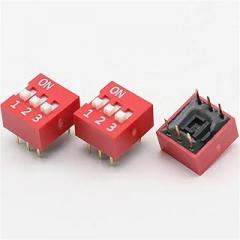 DIP Switch 3 Way 2.54mm Toggle Switch Red Snap Switch Wholesale Electronic