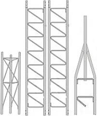 ROHN 30' Self Supporting Industrial-Steel-Tower Light Tower, Galvanized Finish, No Ice