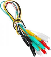 10pcs Alligator Wires Dual-end Electrical Clips for Circuit Testing Colors Design for Electronic Repairs and Soldering Tasks